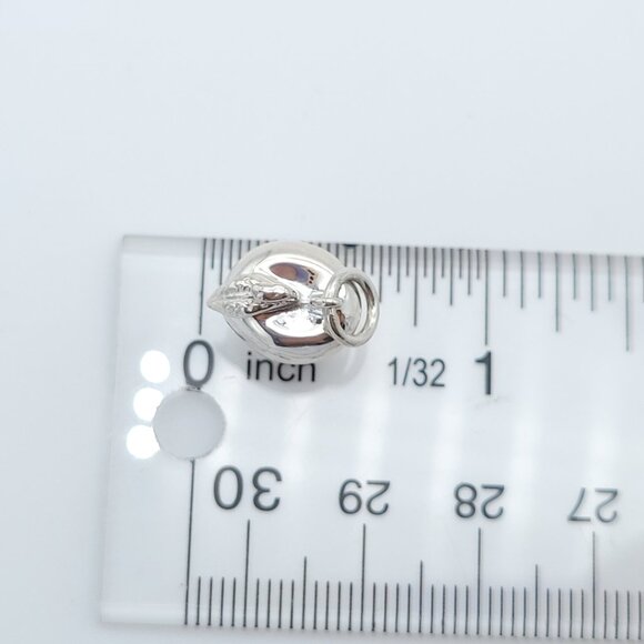 Tiffany & Co. Sterling Silver Big Apple Charm Pendant New York 3D w/ Pouch - Picture 5 of 6